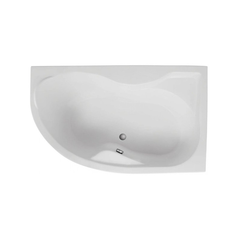 Polimat wanna asymetryczna Dora prawa 170x110 z syfonem i nóżkami