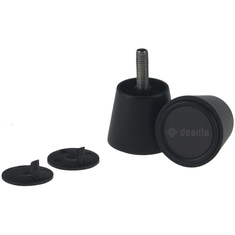 Deante uchwyt okrągły do drzwi kabin nero grubość szyby: 4 - 10 mm (seria kerria plus) z logo