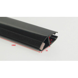 Deante uszczelka magnetyczna nero do szyb 6 mm długość 1960 mm (seria kerria plus)