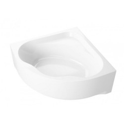 Polimat wanna symetyrczna Standard 150x150 z białą obudową, syfonem i nózkami