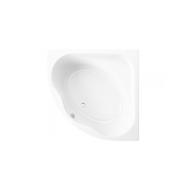 Polimat wanna symetyrczna Standard 150x150 z białą obudową, syfonem i nózkami