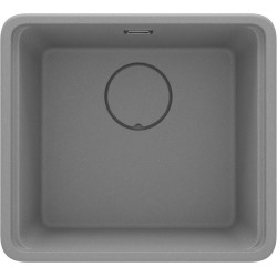 Deante zlewozmywak Momi szary metalik granit 1k 500x450x230 mm