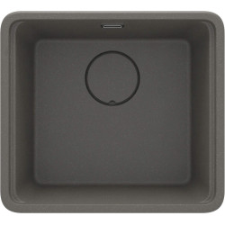 Deante zlewozmywak Momi antracyt metalik granit 1k 500x450x230 mm