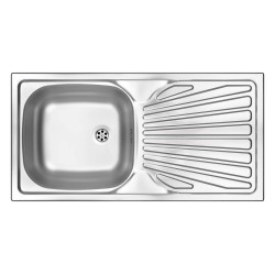 Deante zlewozmywak Techno satyna 1k z/o 860x435x160, 2"