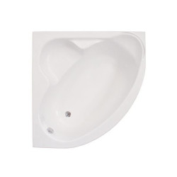 Polimat wanna symetryczna Standard 130x130 z syfonem i nóżkami