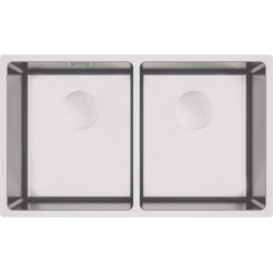 Deante zlewozmywak podblatowy Egeria stal szczotkowana 2k b/o, 740x440x200