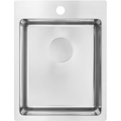 Deante zlewozmywak Olfato stal szczotkowana 1k b/o, 390x505x200, 3,5"