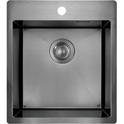 Deante zlewozmywak Olfato precious titanium 1k b/o, 450x505x200, 3,5"