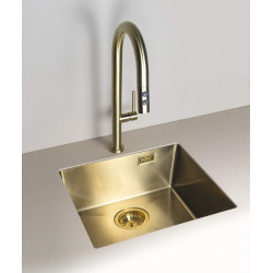 Deante zlewozmywak Olfato precious złoto szczotkowane 1k b/o, 550x505x200, 3,5"