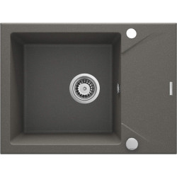 Deante zlewozmywak Evora antracyt metalik granit 1k z/ko 590x440x193, 3,5