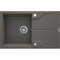 Deante zlewozmywak Andante flush antracyt metalik gran 1k z/o 780x490x194