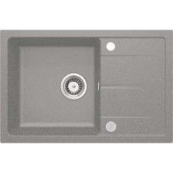 Deante zlewozmywak Leda szary metalik granit 1k z/o 670x440x164, 3,5