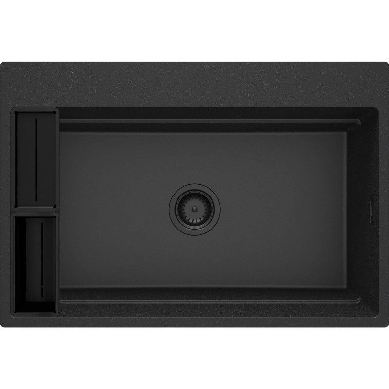 Deante zlewozmywak Magnetic grafit metalik granit 1k 760x520x220, 3,5