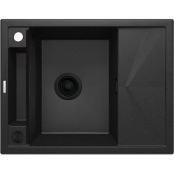 Deante zlewozmywak Magnetic grafit metalik granit 1k z/ko 640x500x219, 3,5