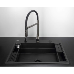 Deante zlewozmywak Magnetic nero granit 1k 760x520x220, 3,5