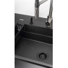 Deante zlewozmywak Magnetic nero granit 1k 760x520x220, 3,5