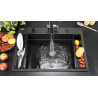 Deante zlewozmywak Magnetic nero granit 1k 760x520x220, 3,5