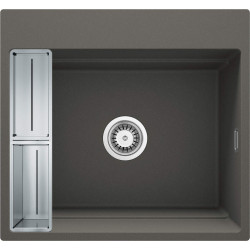 Deante zlewozmywak Magnetic antracyt metalik granit 1k 560x520x220, 3,5