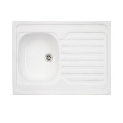 Zlewozmywak 60x80 cm 1-komorowy z ociekaczem + SYFON GRATIS