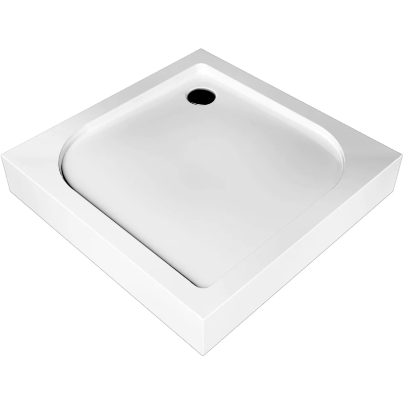 Brodzik kwadratowy kompaktowy Tenor 90x90 z syfonem