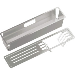 Deante Magnetic stal szczotkowana, komplet koszyk i stojak, 2 elementy