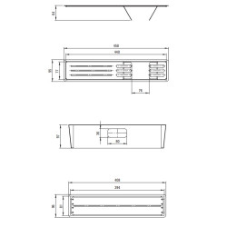 Deante Magnetic stal szczotkowana, komplet koszyk i stojak, 2 elementy