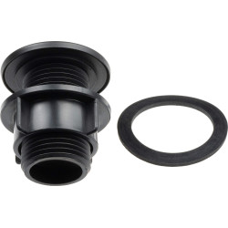 Deante zaślepka do otworu w zlewozmywaku pod baterię sztorcową, nero