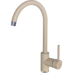 Deante bateria Nemezja piaskowy granit zlewozmywakowa stojąca z wylewką "u"