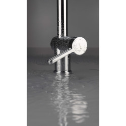 Deante bateria Magnetic chrom zlewozmywakowa z elastyczną wylewką z słuchawką 2-funkcyjną