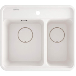 Deante zlewozmywak Momi alabaster granit 1,5k b/o 600x520x230 mm