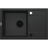 Deante zlewozmywak Corio grafit metalik granit 1k z/o 670x440x175, 3,5 + zaślepka otworu