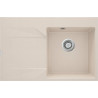 Deante zlewozmywak Evora beż granit lewy 1k z/o 760x500x195, 3,5