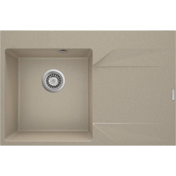 Deante zlewozmywak Evora piaskowy granit prawy 1k z/o 760x500x195, 3,5