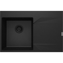 Deante zlewozmywak Evora grafit metalik granit prawy 1k z/o 760x500x195, 3,5