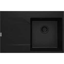 Deante zlewozmywak Evora nero granit lewy 1k z/o 760x500x195, 3,5