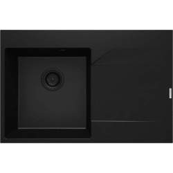 Deante zlewozmywak Evora nero granit prawy 1k z/o 760x500x195, 3,5