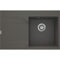 Deante zlewozmywak Evora antracyt metalik granit lewy 1k z/o 760x500x195, 3,5
