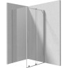 Deante kabina prizma stal szczotkowana 120x90 cm