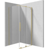 Deante kabina prizma złoto szczotkowane 120x80 cm