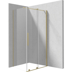 Deante kabina prizma złoto szczotkowane 140x70 cm