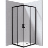 Deante FUNKIA EVO - Kabina prysznicowa z brodzikiem kwadratowa 90x90 cm - nero