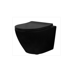 Rea zestaw podtynkowy z misą WC  Rea Carlo Mini czarną matową