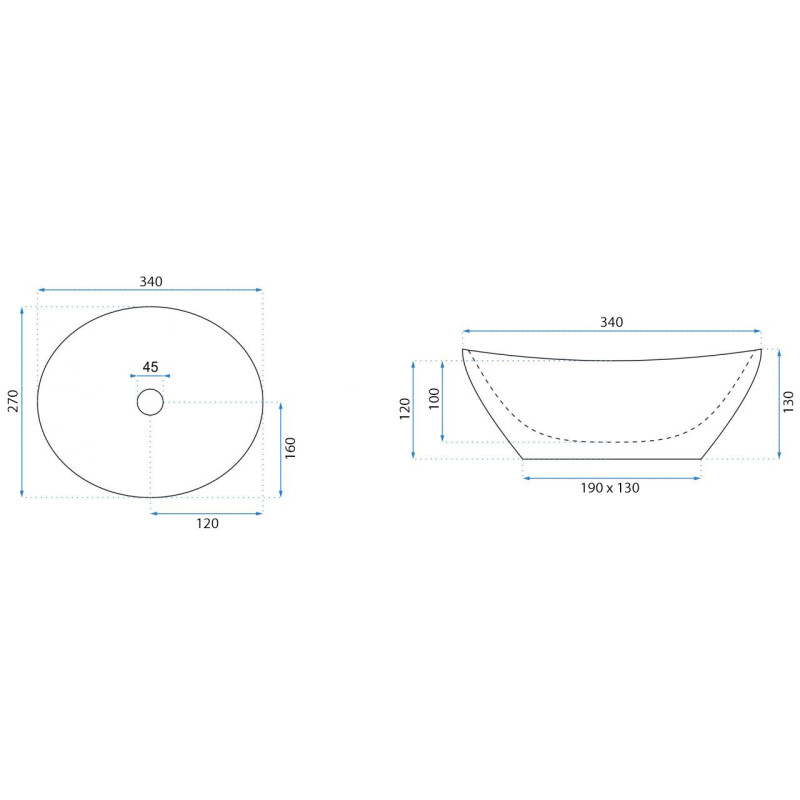Rea umywalka nablatowa Sofia Mini