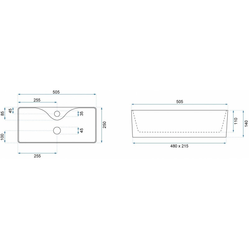 Rea umywalka nablatowa Mery