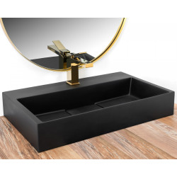 Rea umywalka nablatowa/ścienna Goya black 60