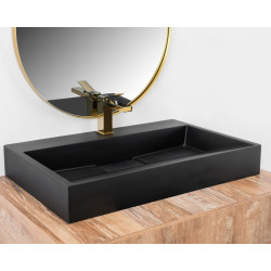 Rea umywalka nablatowa/ścienna Goya black 70