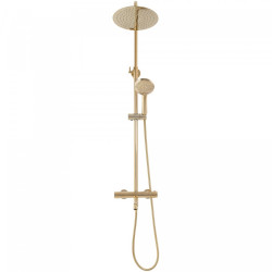 Rea zestaw natryskowo-wannowy z termostatem Lungo złoty