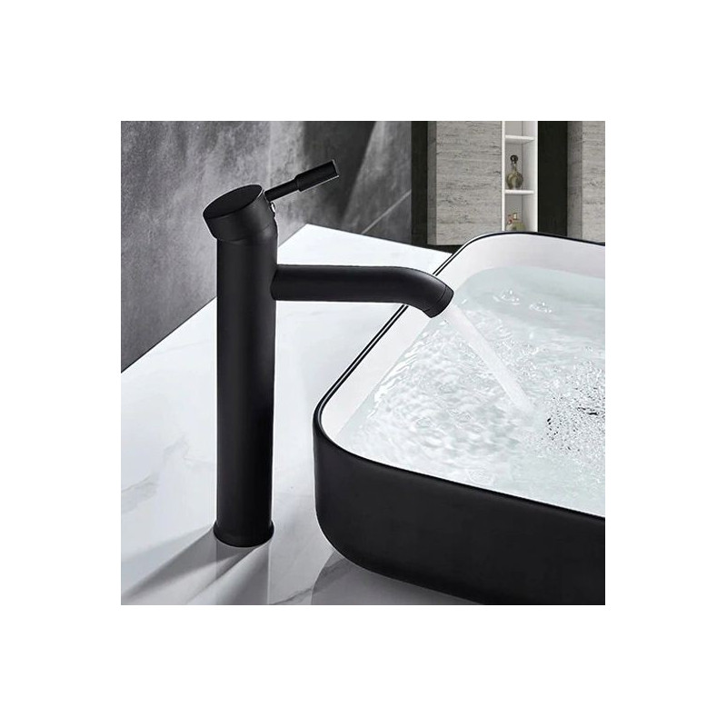 Rea Bateria Umywalkowa Wysoka Graf czarna