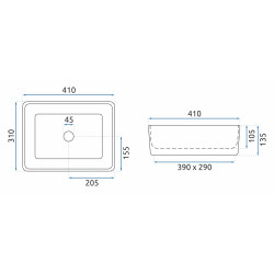 Rea umywalka nablatowa Anita Mini