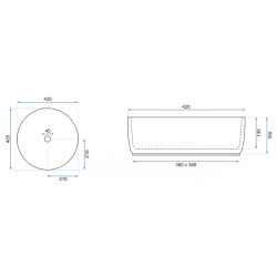 Rea umywalka nablatowa Helen